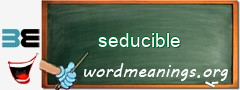 WordMeaning blackboard for seducible
